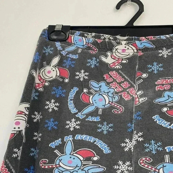 Black Christmas happy bunny pj pants. - Picture 6 of 6
